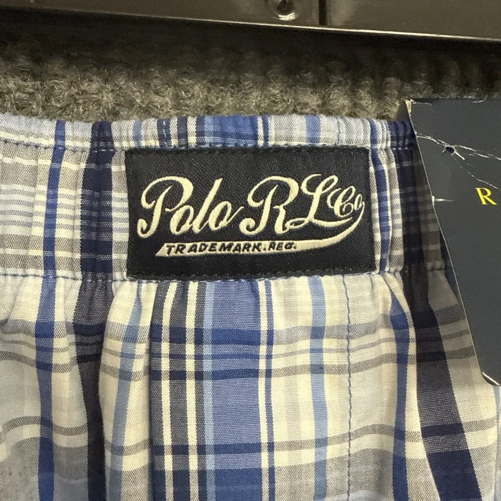 Polo Ralph Lauren Mens Classic Fit Plaid 100% Cotton Size XL Woven Boxer Shorts